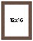 12x16 Wide Barnwood Picture Frame with UV-Resistant Acrylic & Acid Free Backing, Available in 6 Paint Finishes - Grey, Brown, White, and Black